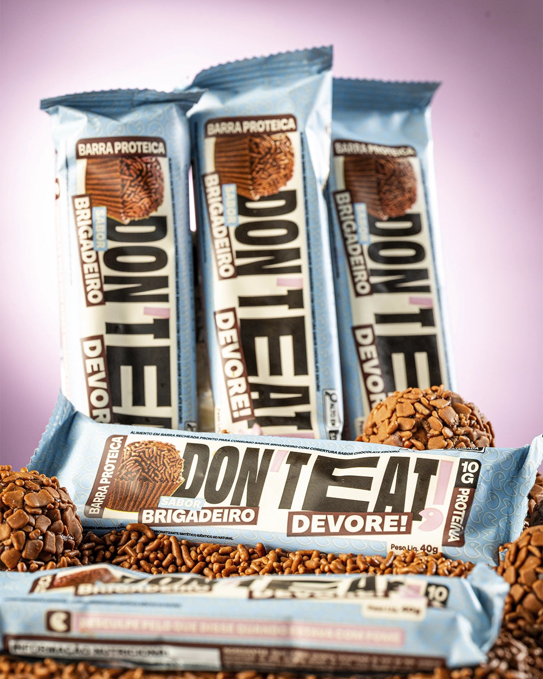 Don't Eat Barra - Sabor Brigadeiro - Caixa C/12 Unidades (40g)