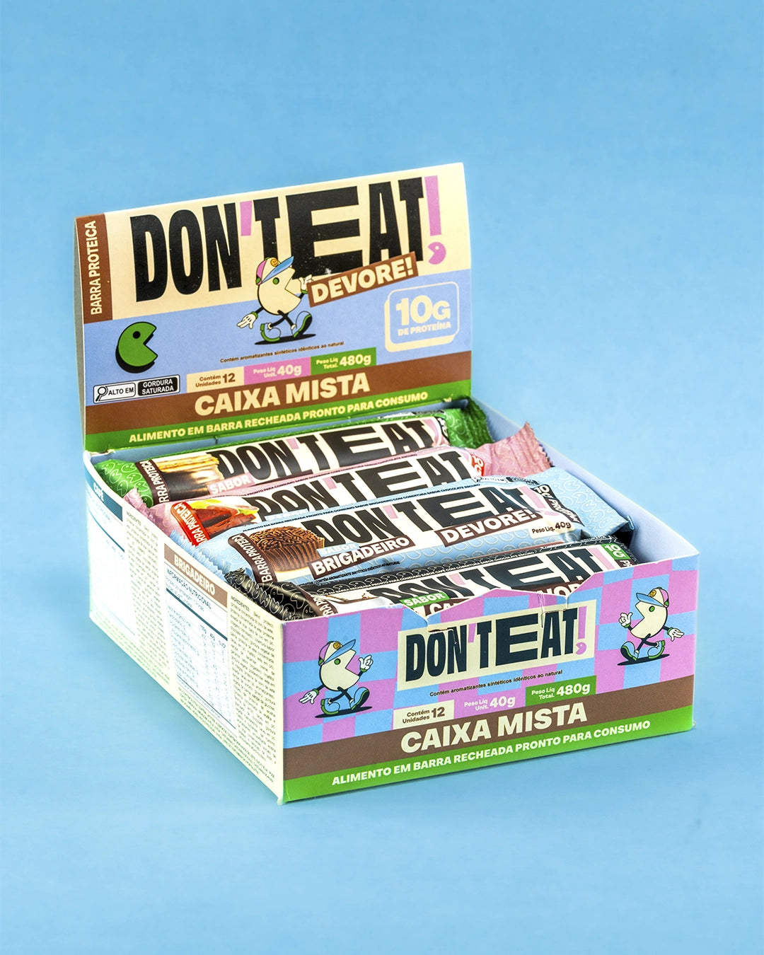 Don't Eat Barra - Sabor Mista - Caixa C/12 Unidades (40g)