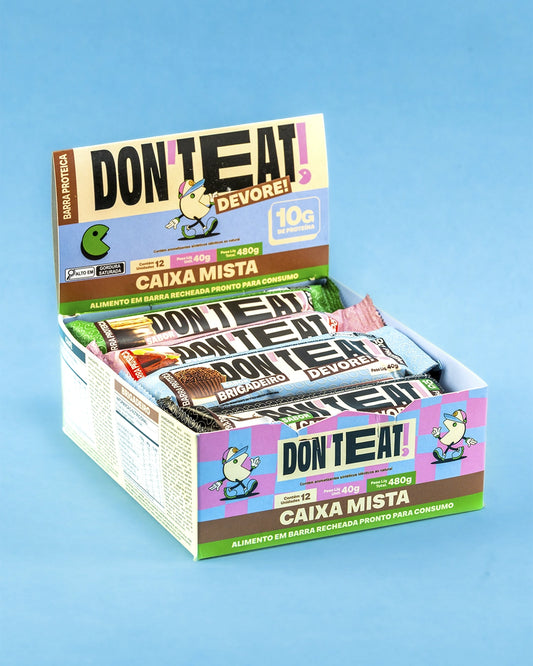 Don't Eat Barra - Sabor Mista - Caixa C/12 Unidades (40g)
