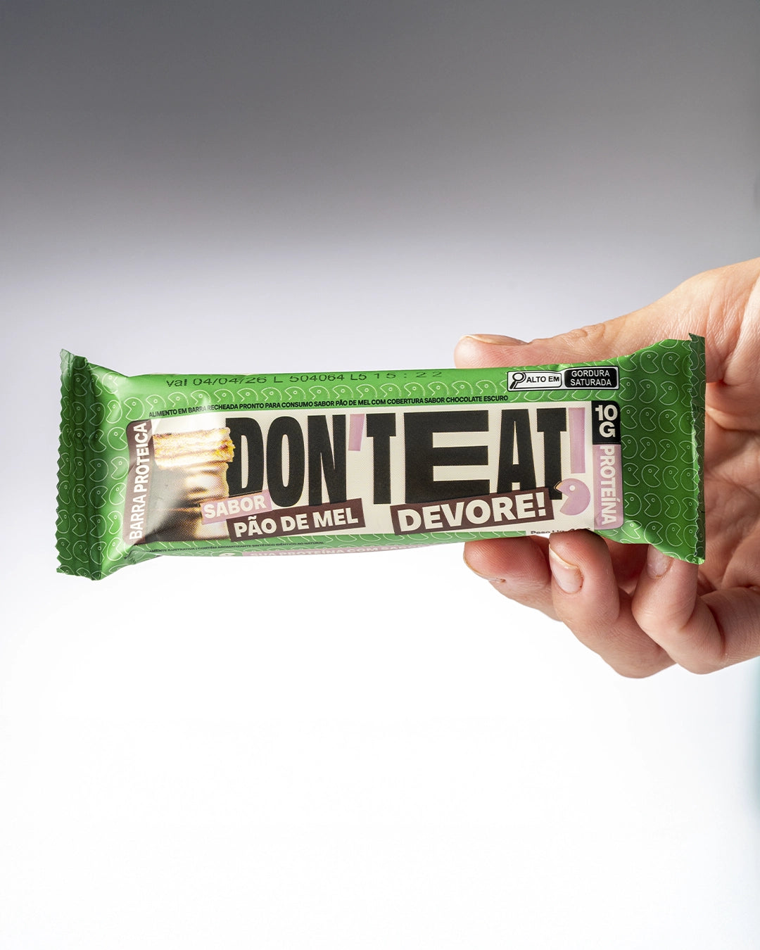 Don't Eat Barra - Sabor Pão de Mel - Caixa C/12 Unidades (40g)